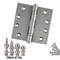 Embassy 4 x 4 Solid Brass Ball Bearing Hinge, Satin Nickel Finish with Flat Tips 4040BBUS15F-1 - alternate 6